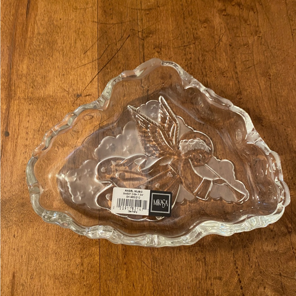 Mikasa Angel Music Crystal Sweet Accent Dish Made in Germany
